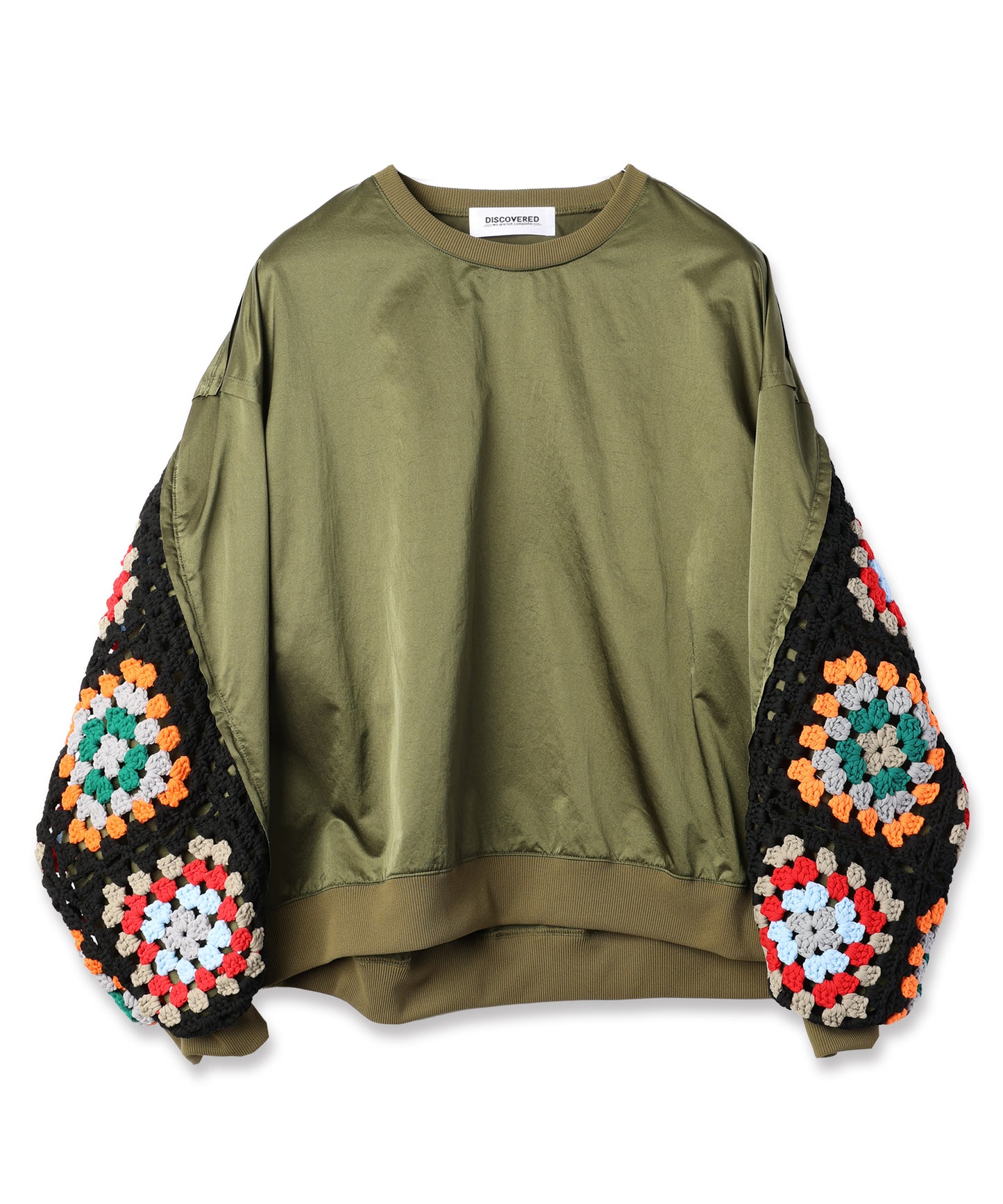KAJIF NYLON CROCHET SLEEVE PULLOVER