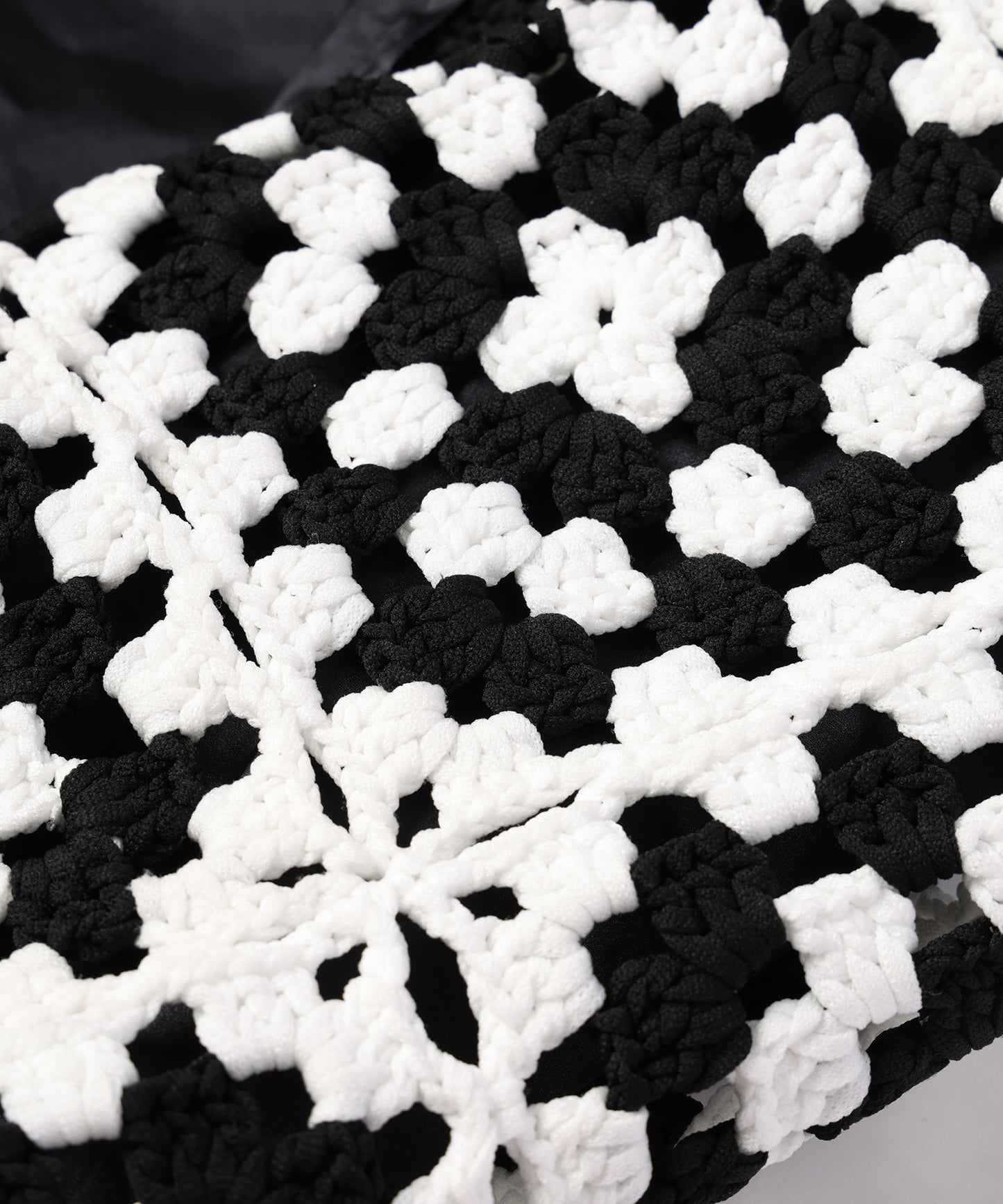 KAJIF NYLON CROCHET SLEEVE PULLOVER