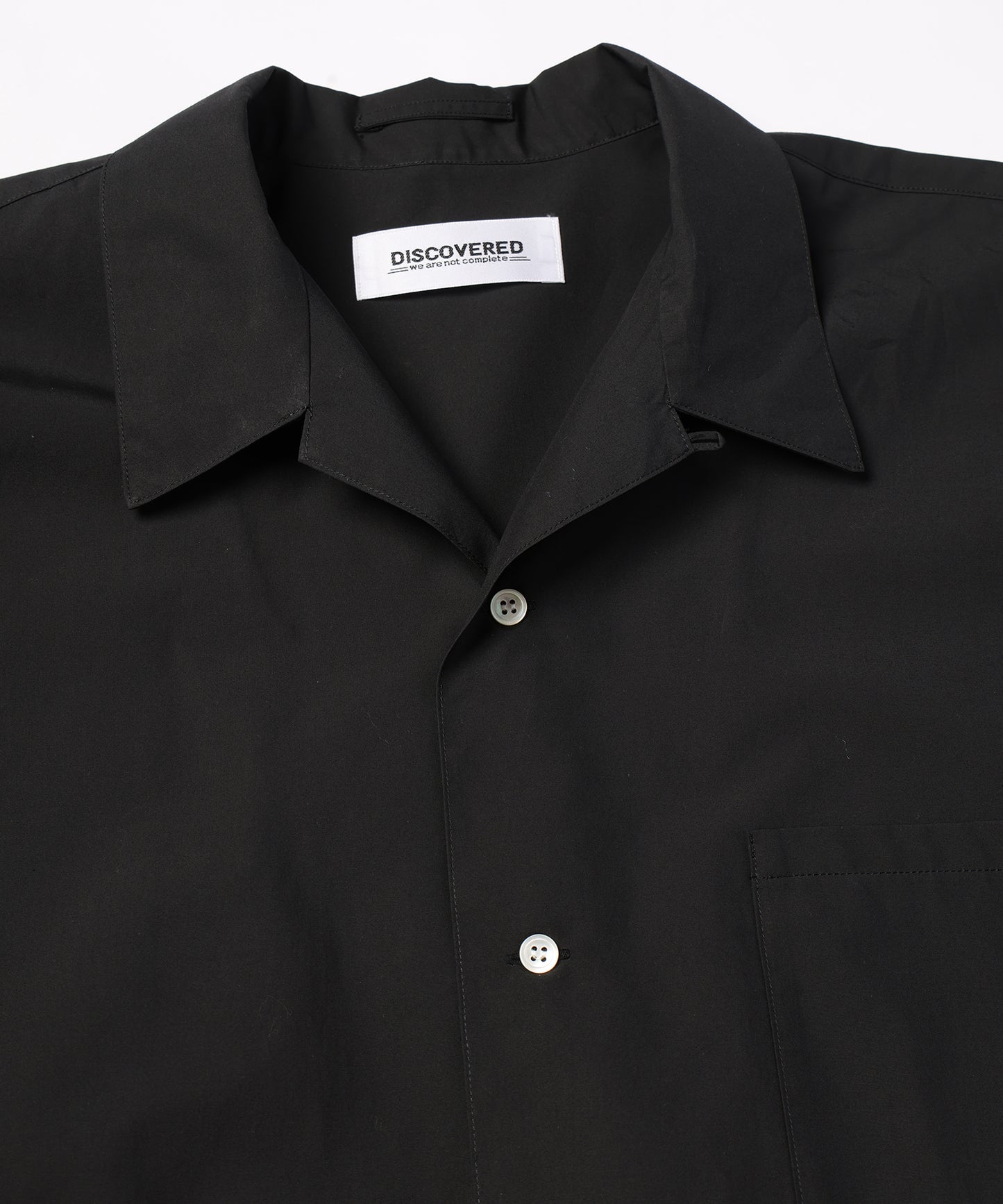 HEM CROCHET OPEN COLLAR SHIRTS