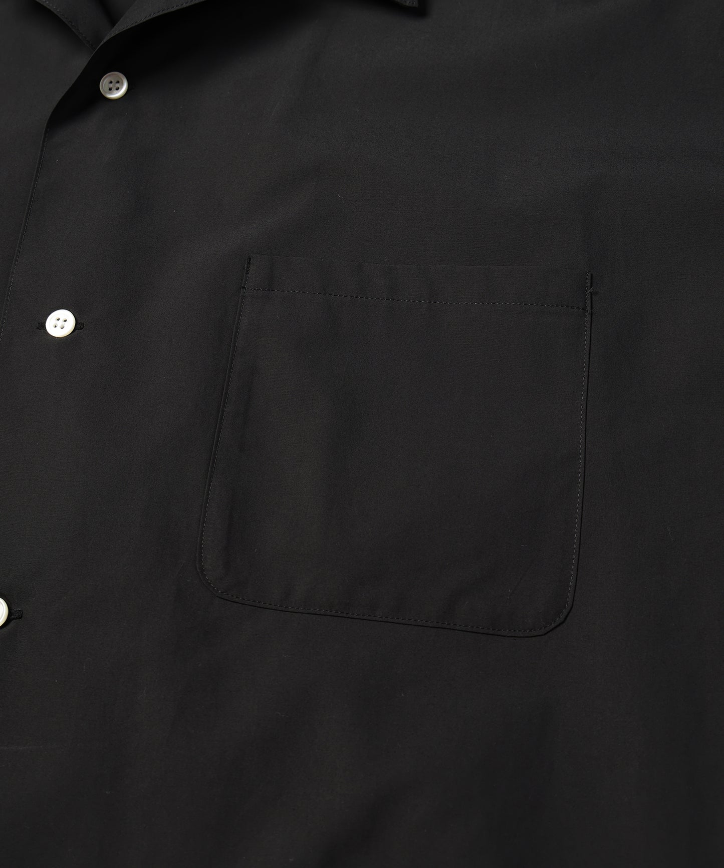 HEM CROCHET OPEN COLLAR SHIRTS