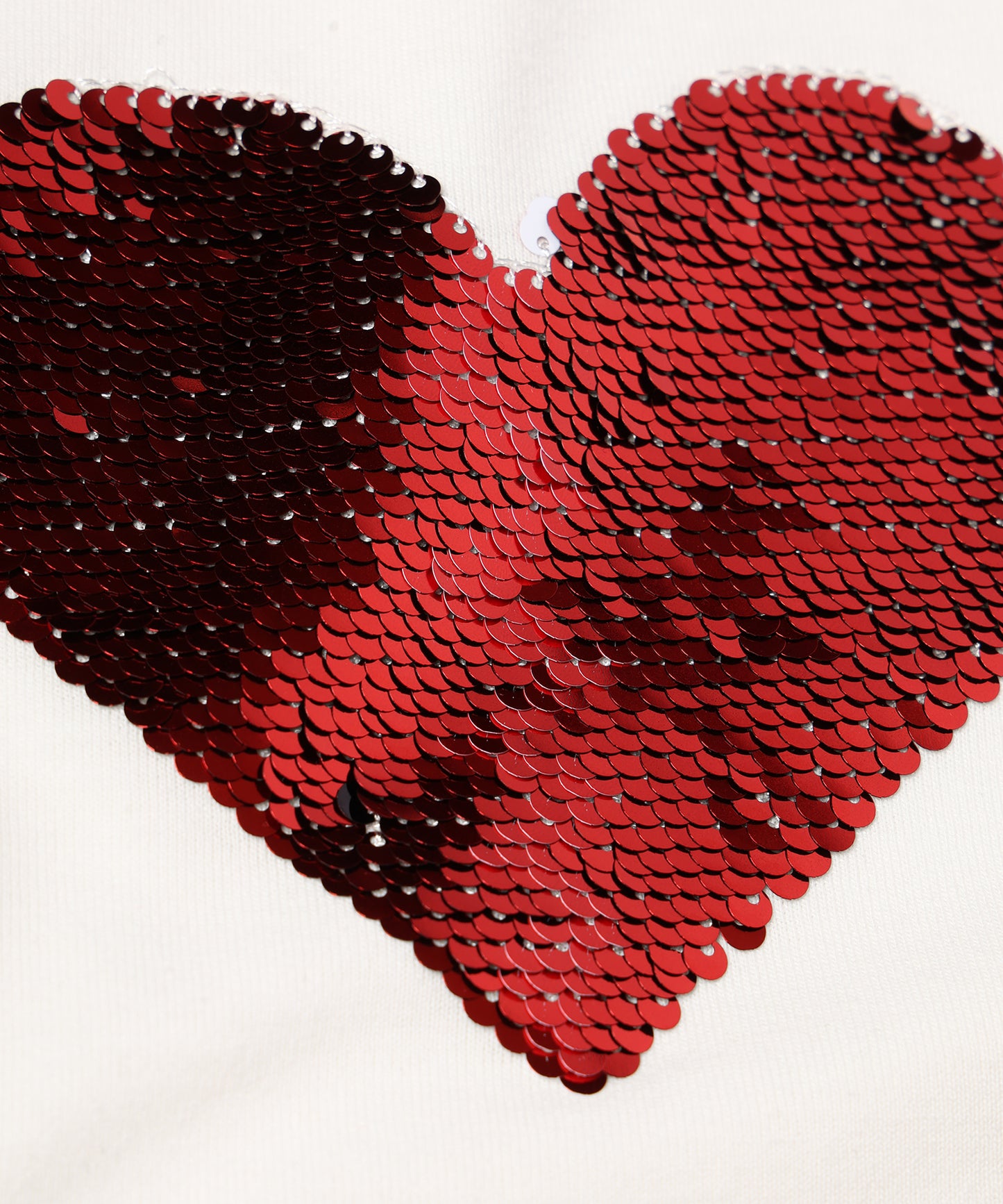 I LOVE＆HATE SEQUINS DAMAGE TEE