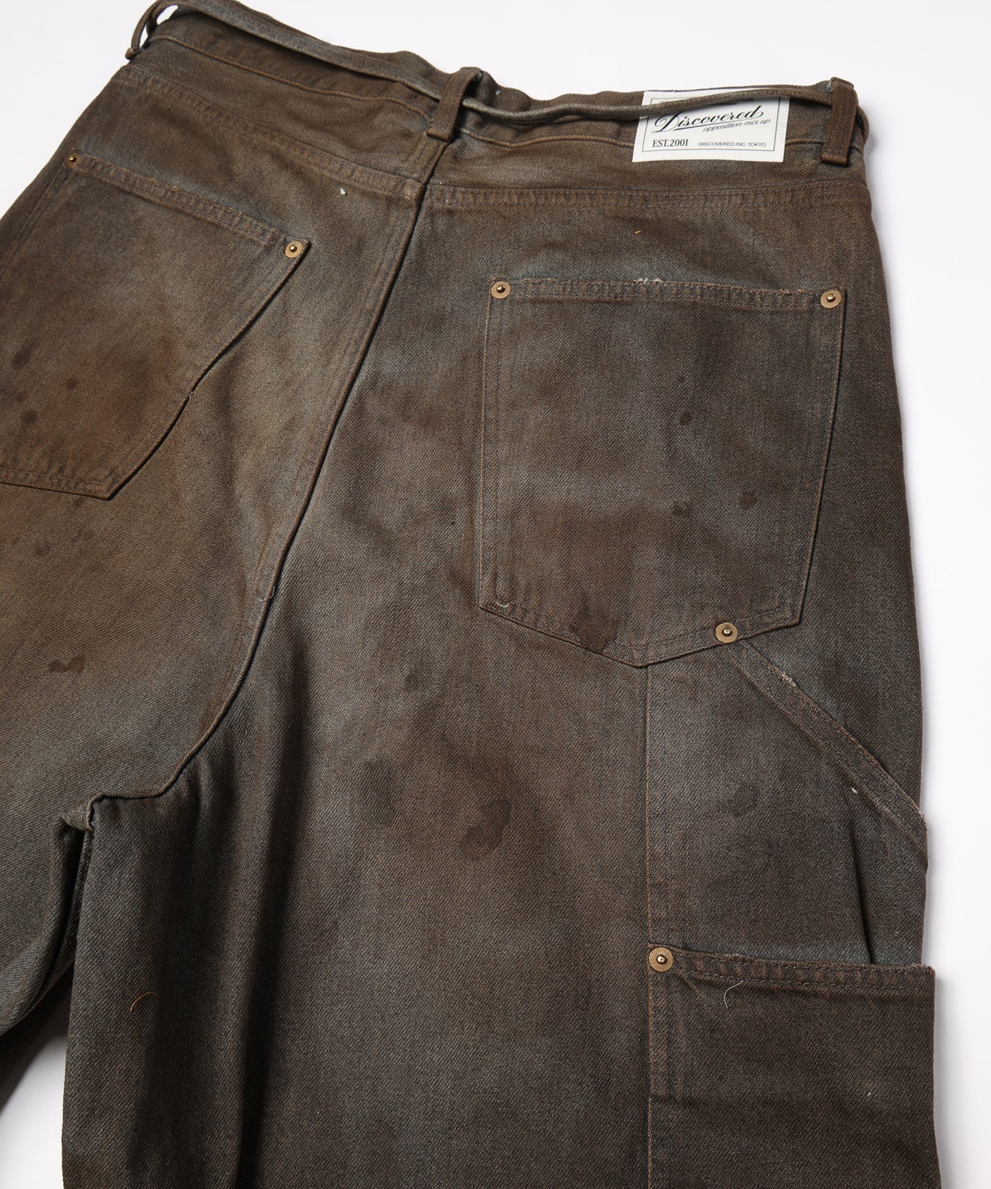 DOUBLE KNEE DENIM SHORTS