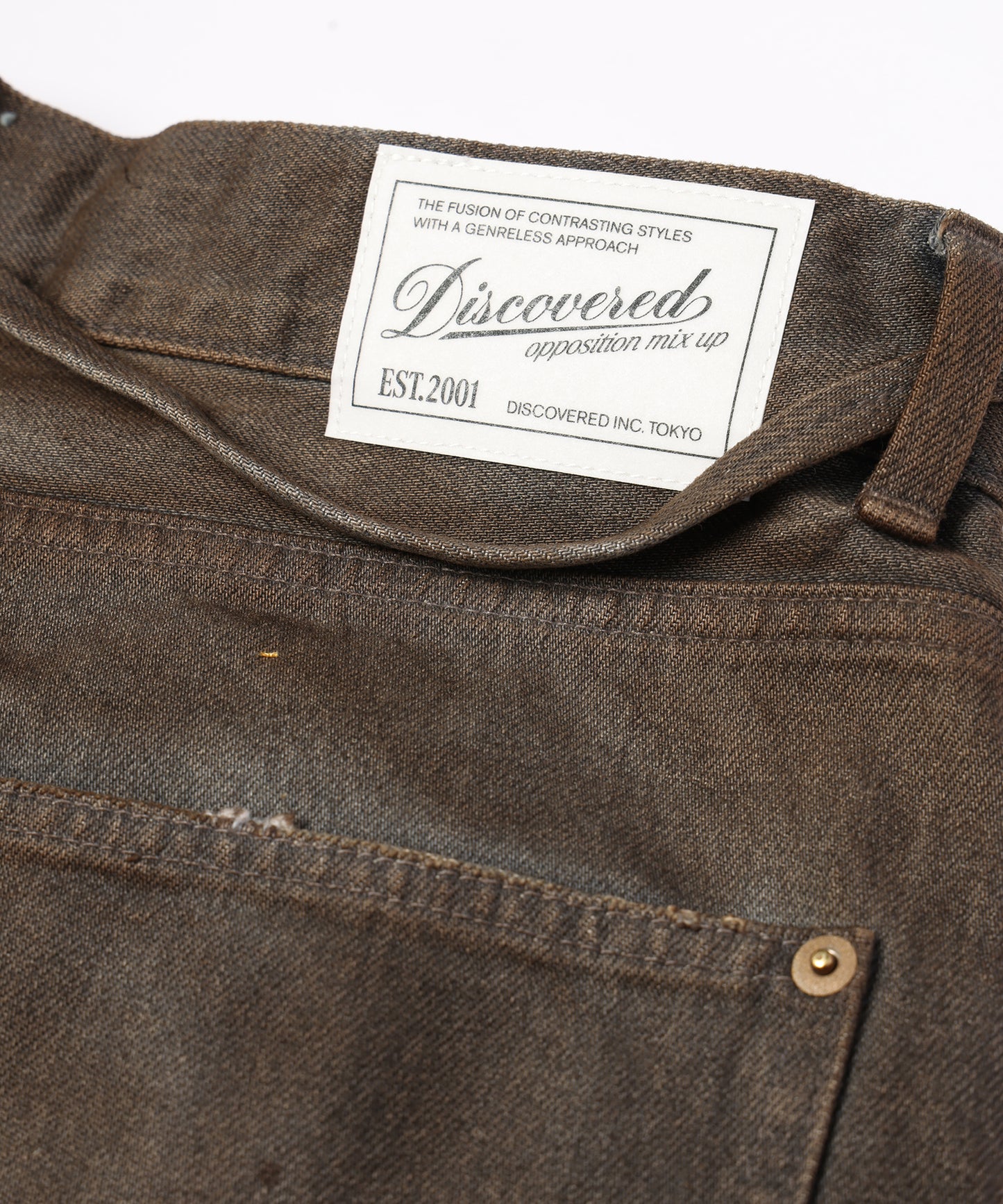 DOUBLE KNEE DENIM SHORTS