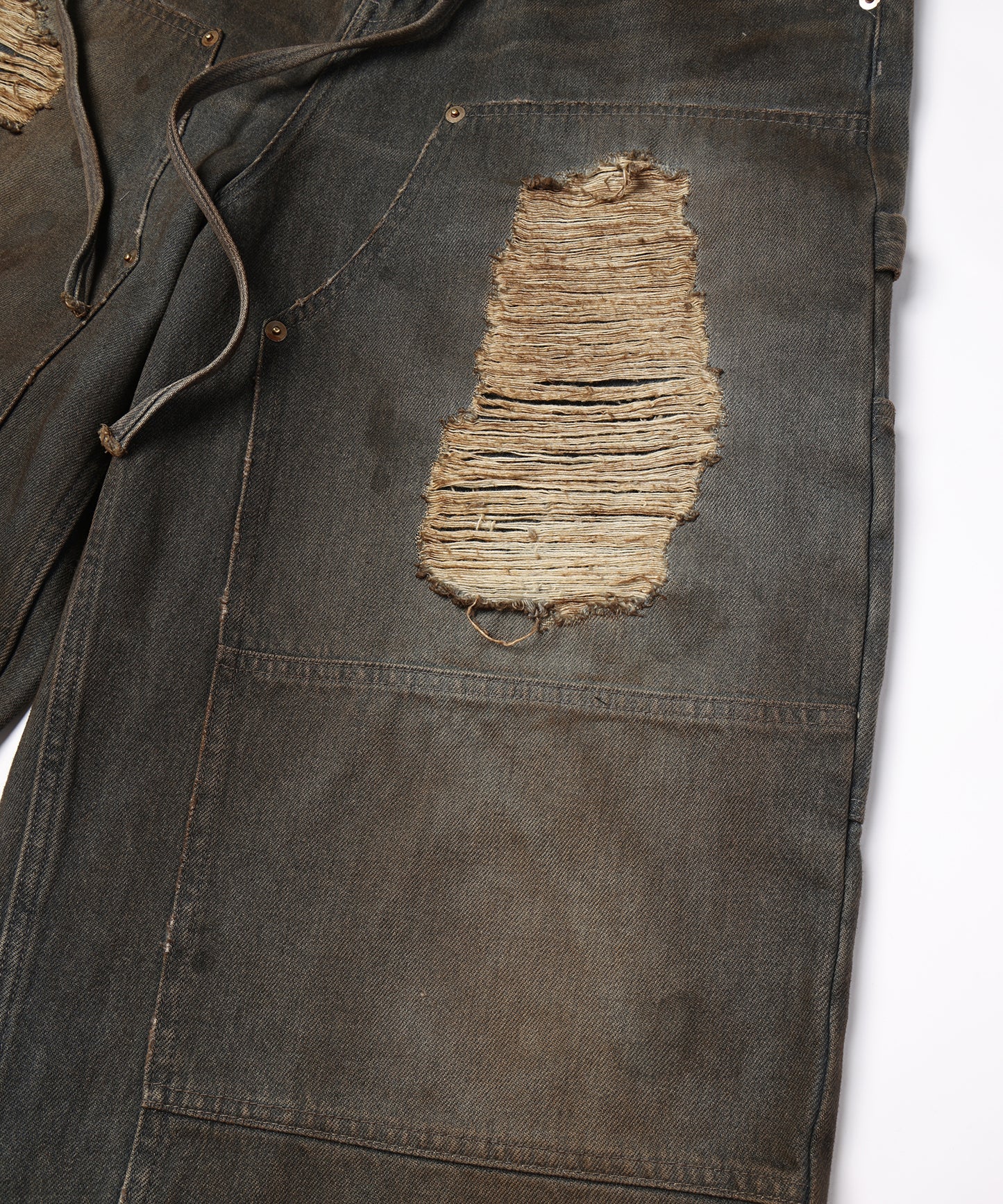 DOUBLE KNEE DENIM PANTS