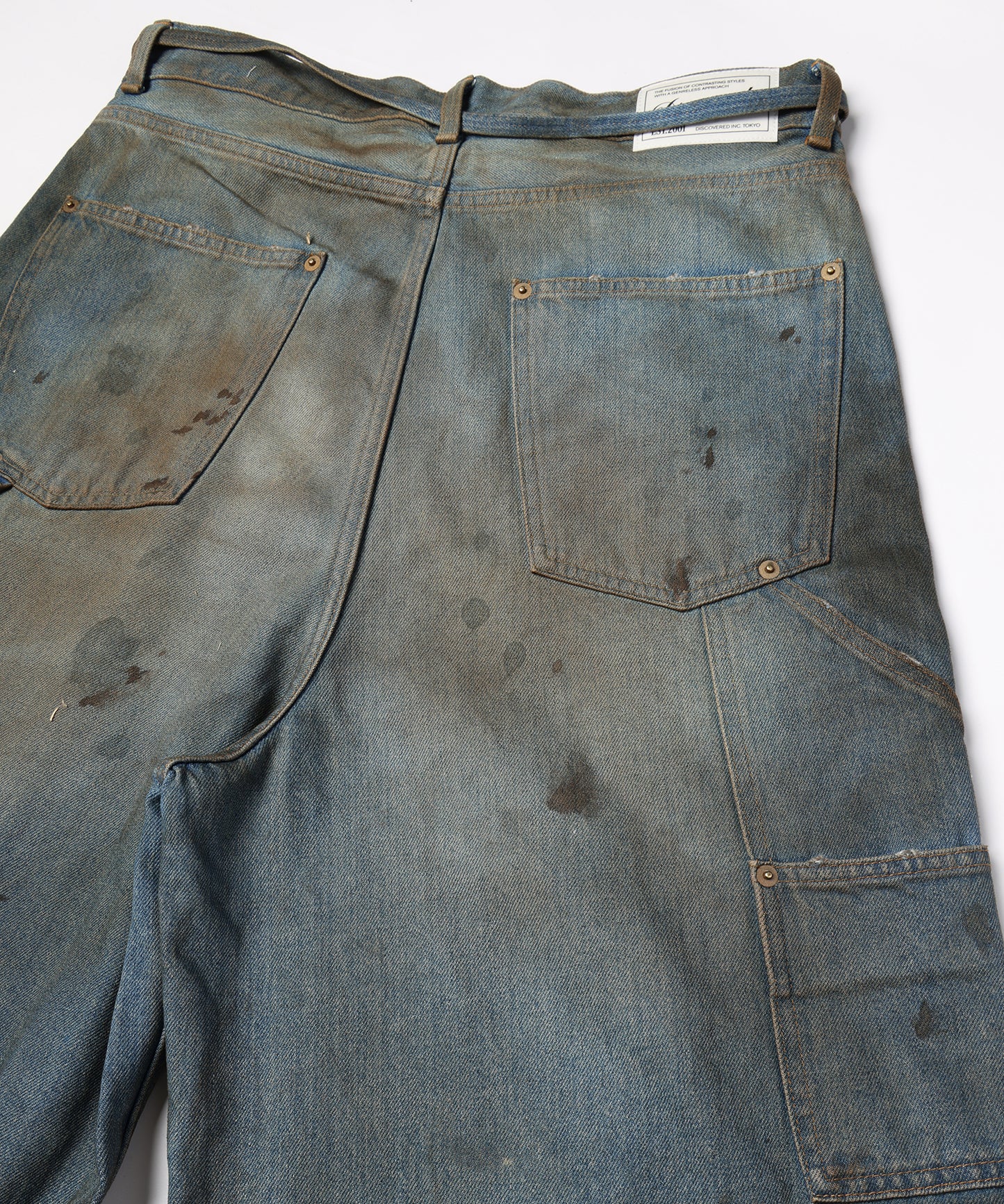 DOUBLE KNEE DENIM PANTS