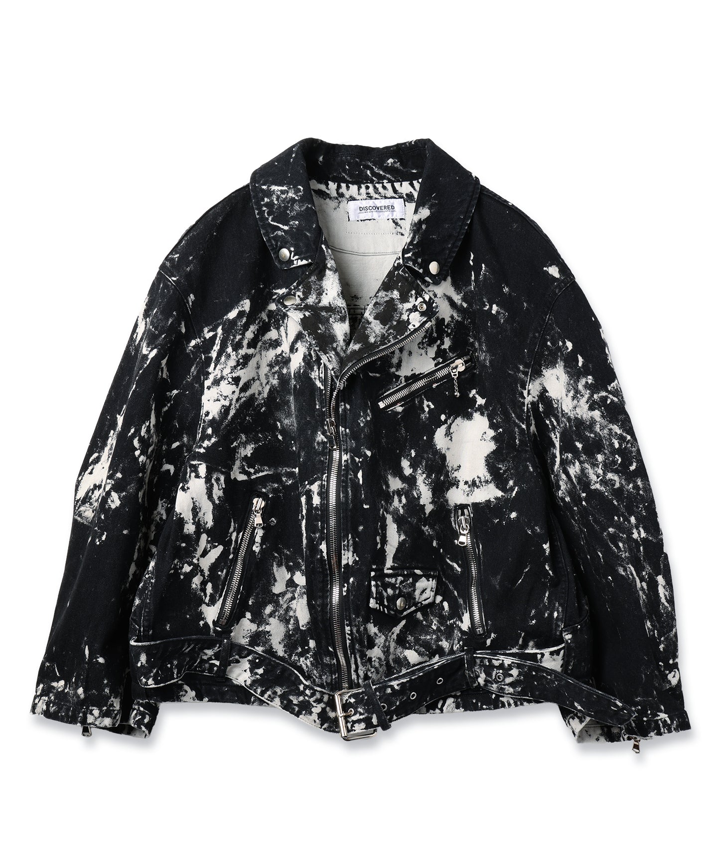 BLACK BLEACH W RIDERS BLOUSON