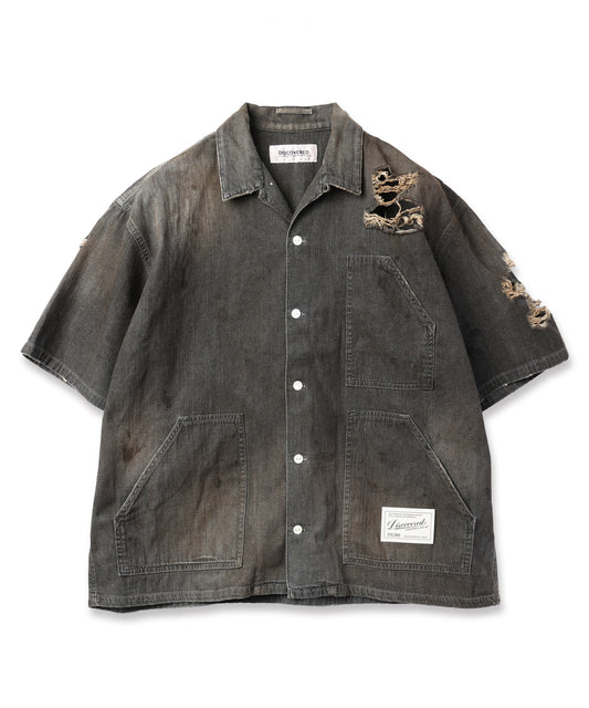 SHORT SLEEVE DENIM SHIRTS