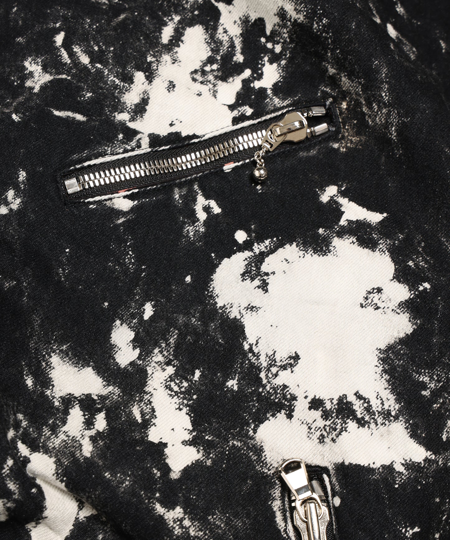BLACK BLEACH W RIDERS BLOUSON