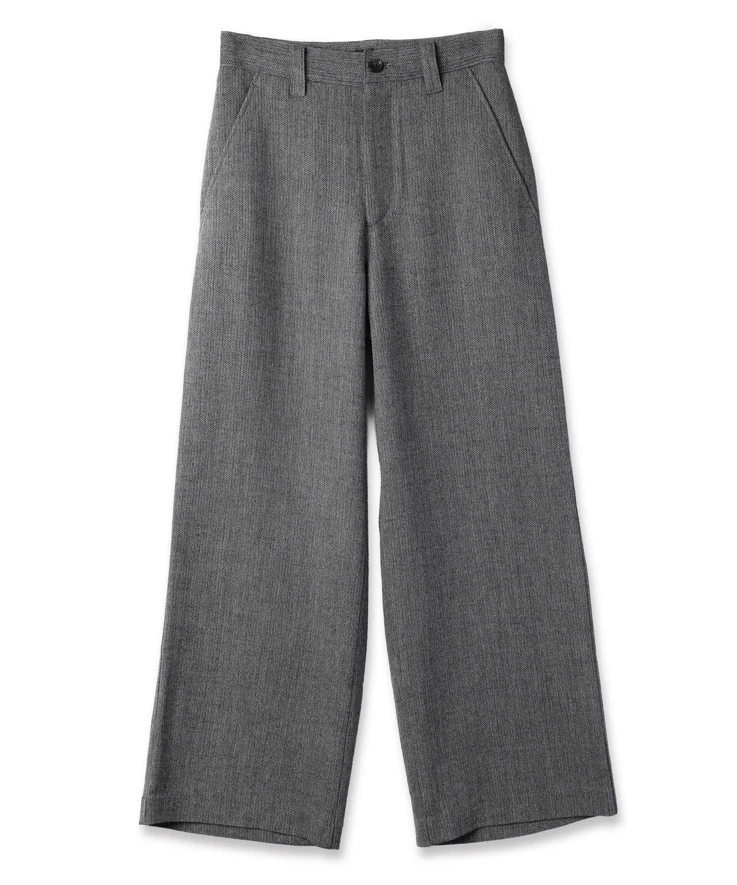 summer wool wide full-length slacks