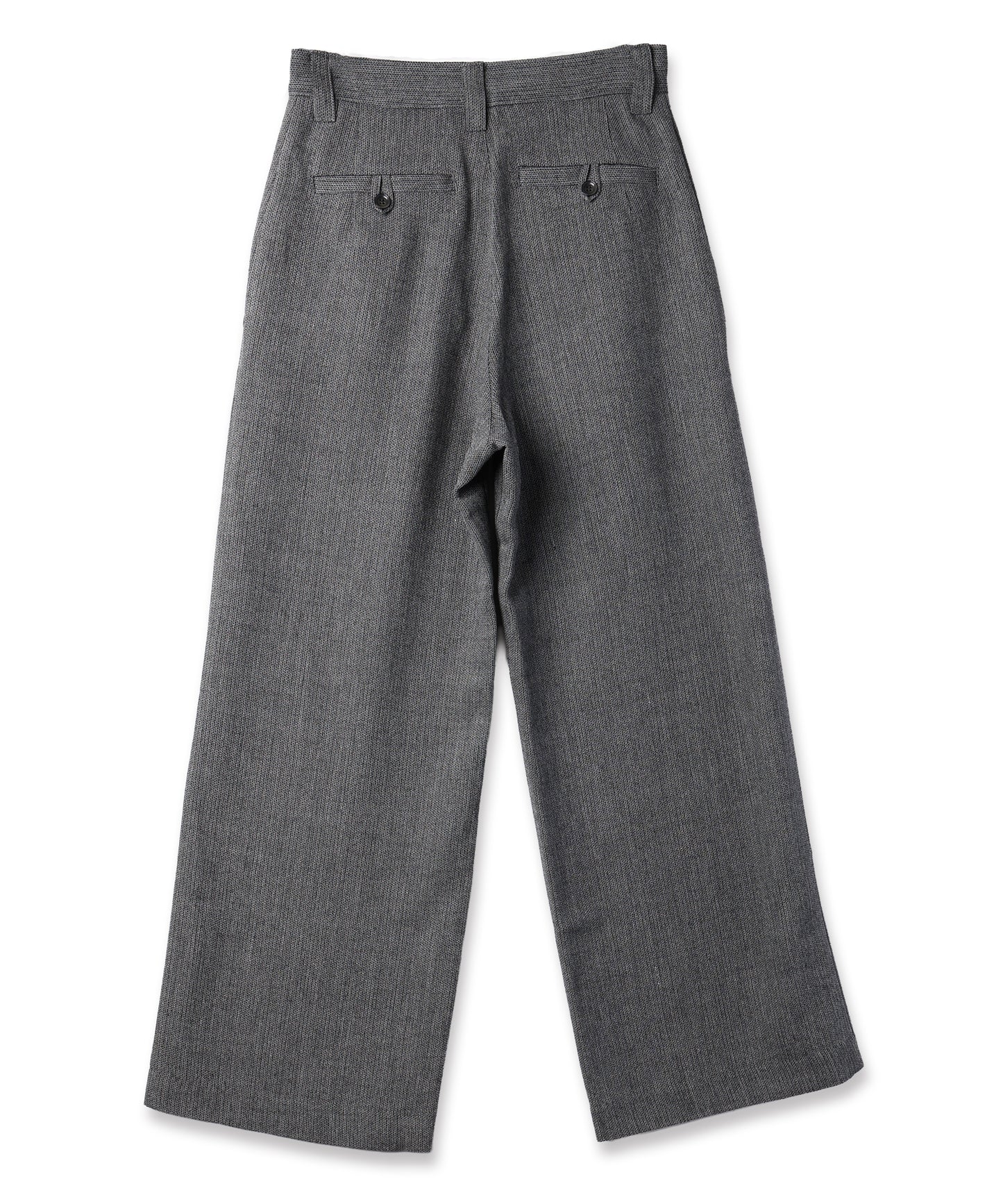 summer wool wide full-length slacks