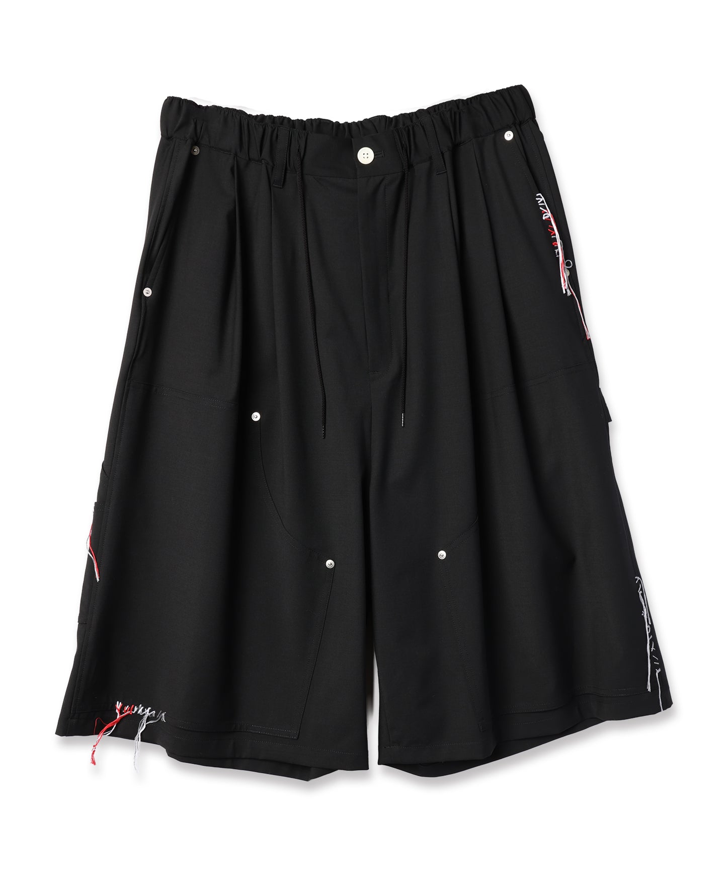 SUMMER WOOL LOOPING WIDE SHORTS