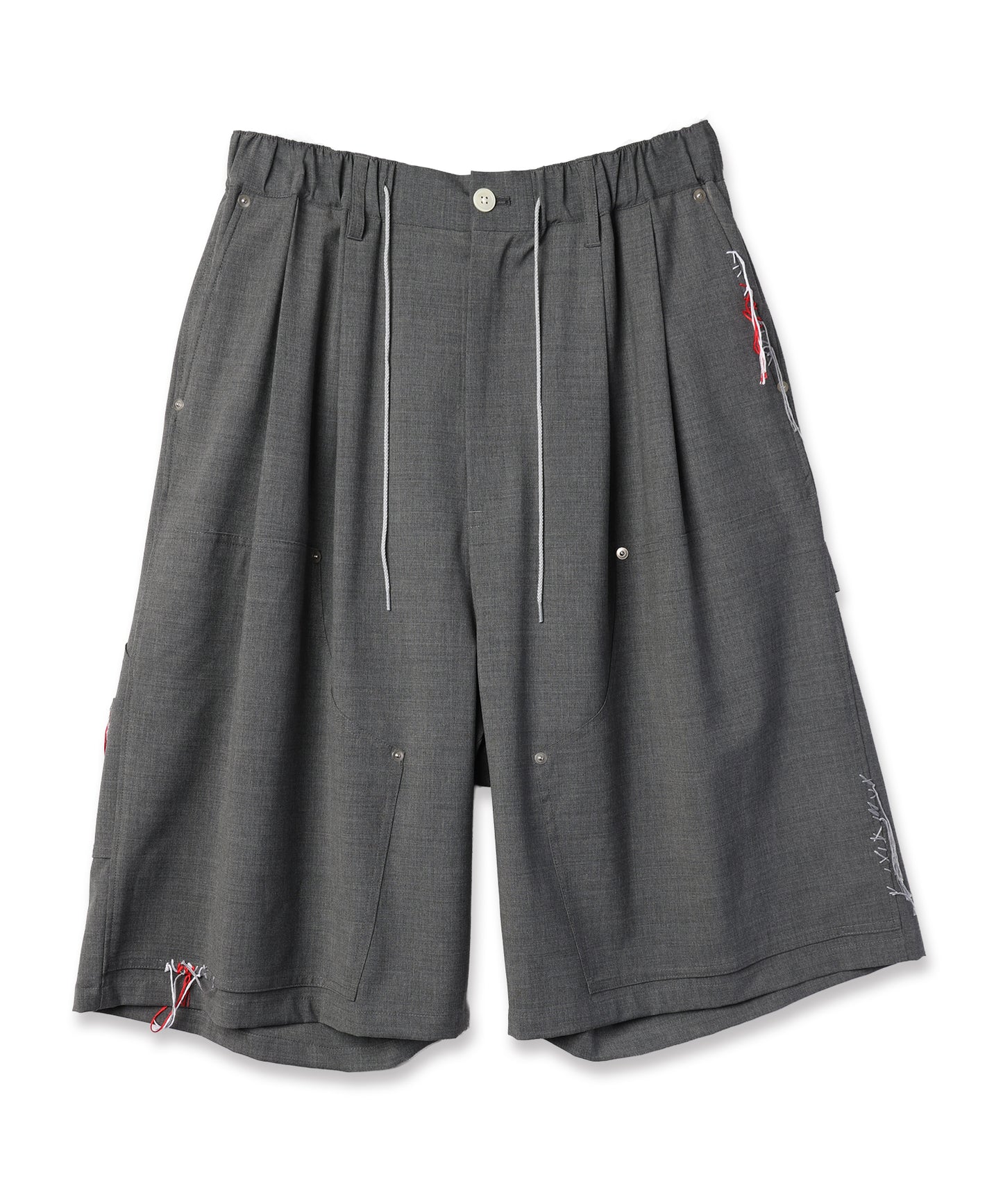 SUMMER WOOL LOOPING WIDE SHORTS