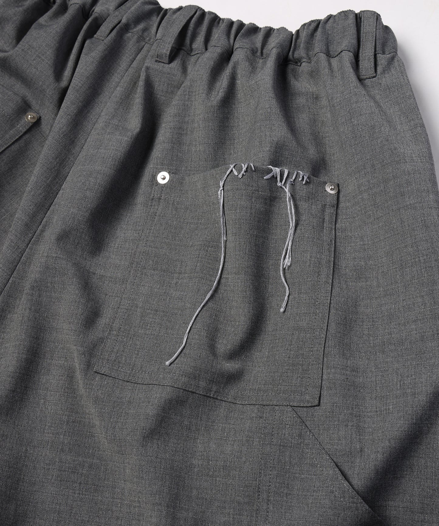 SUMMER WOOL LOOPING WIDE SHORTS