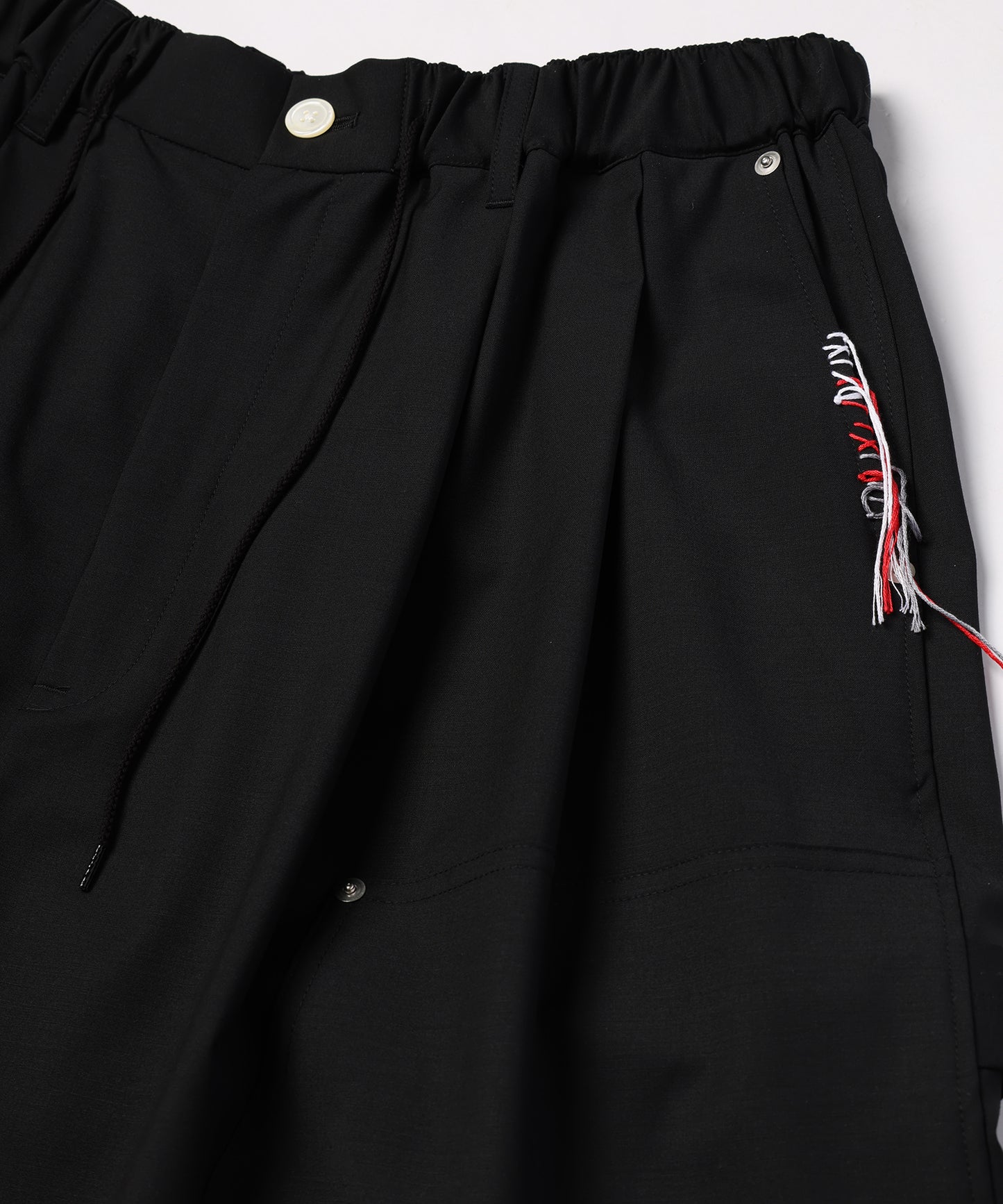 SUMMER WOOL LOOPING WIDE SHORTS