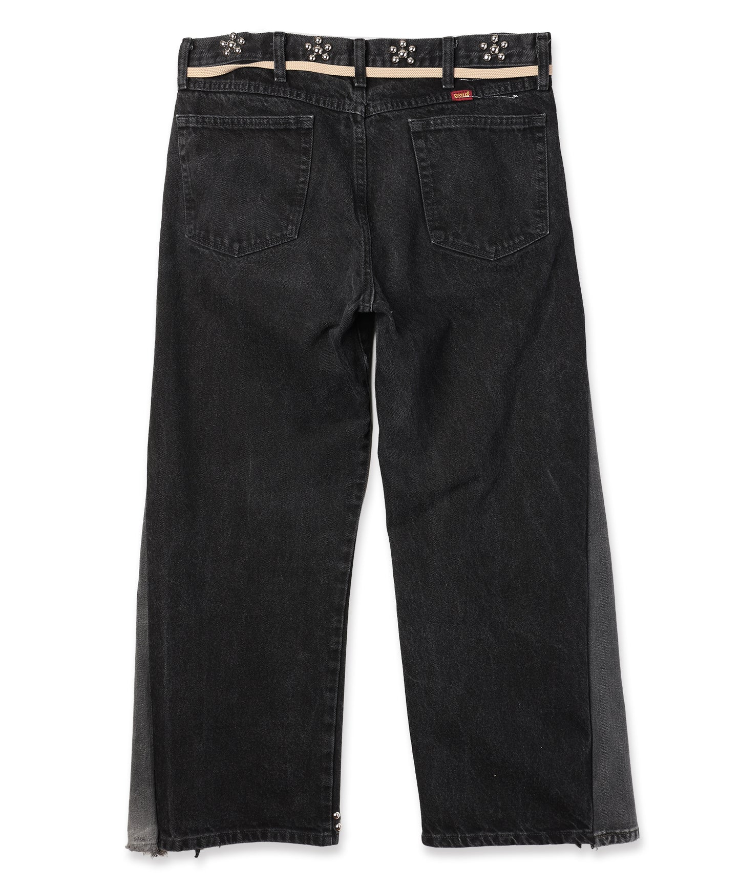 Flower Ramponi Studs Denim Pants