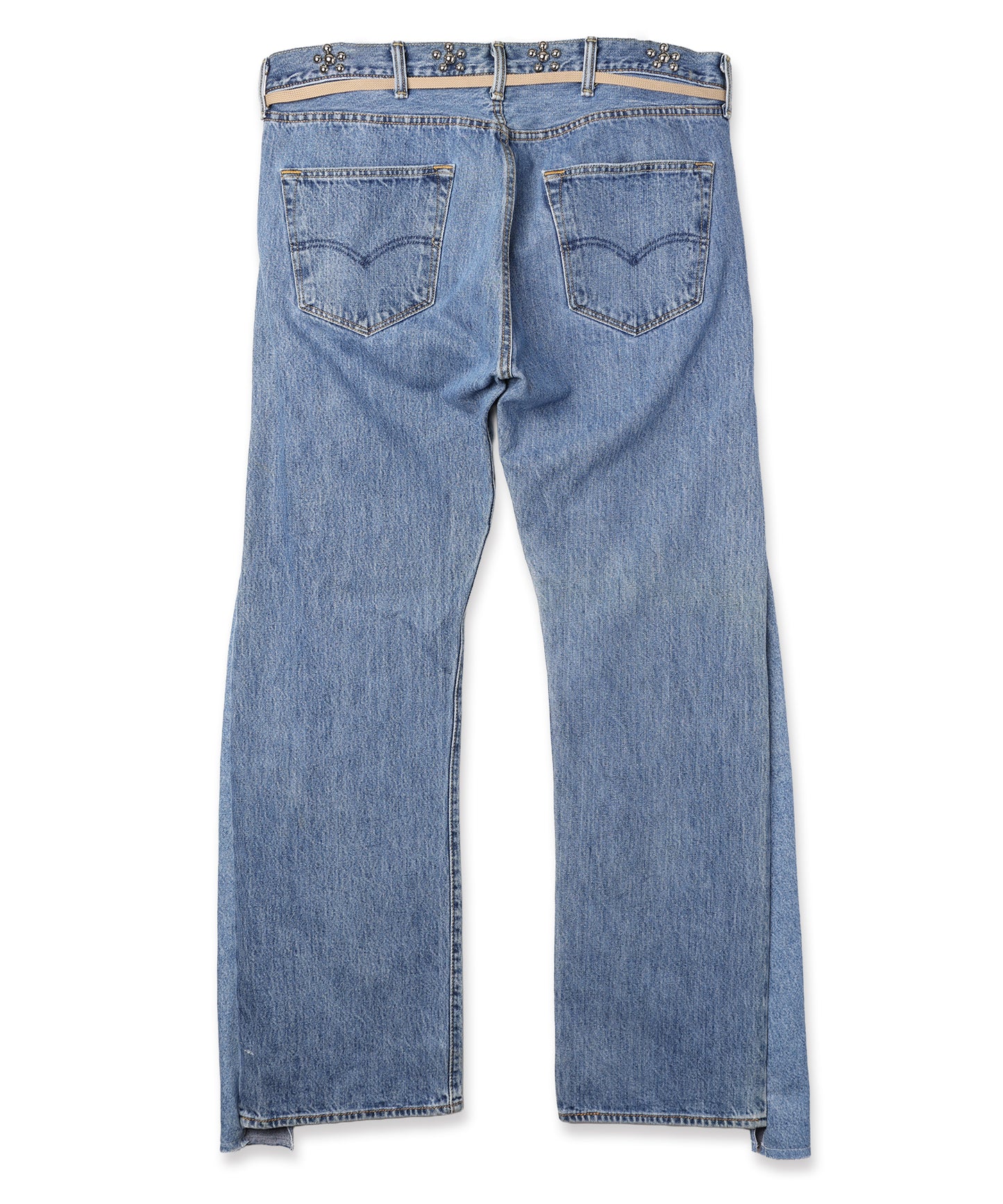Flower Ramponi Studs Denim Pants