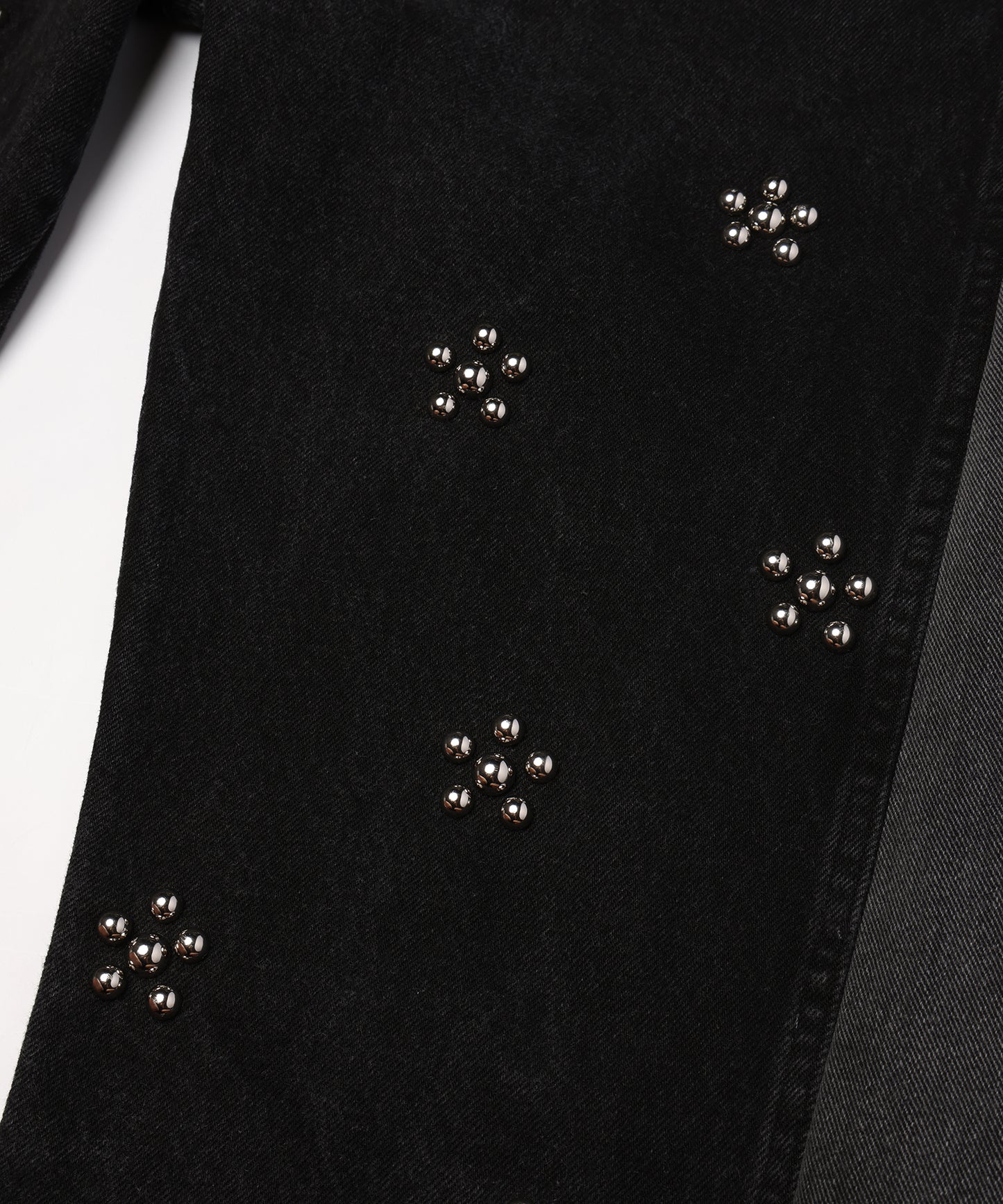 Flower Ramponi Studs Denim Pants
