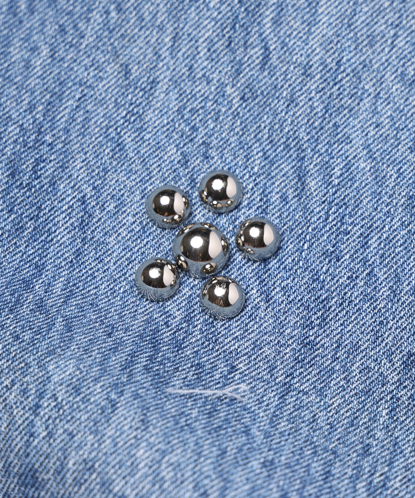 Flower Ramponi Studs Denim Pants