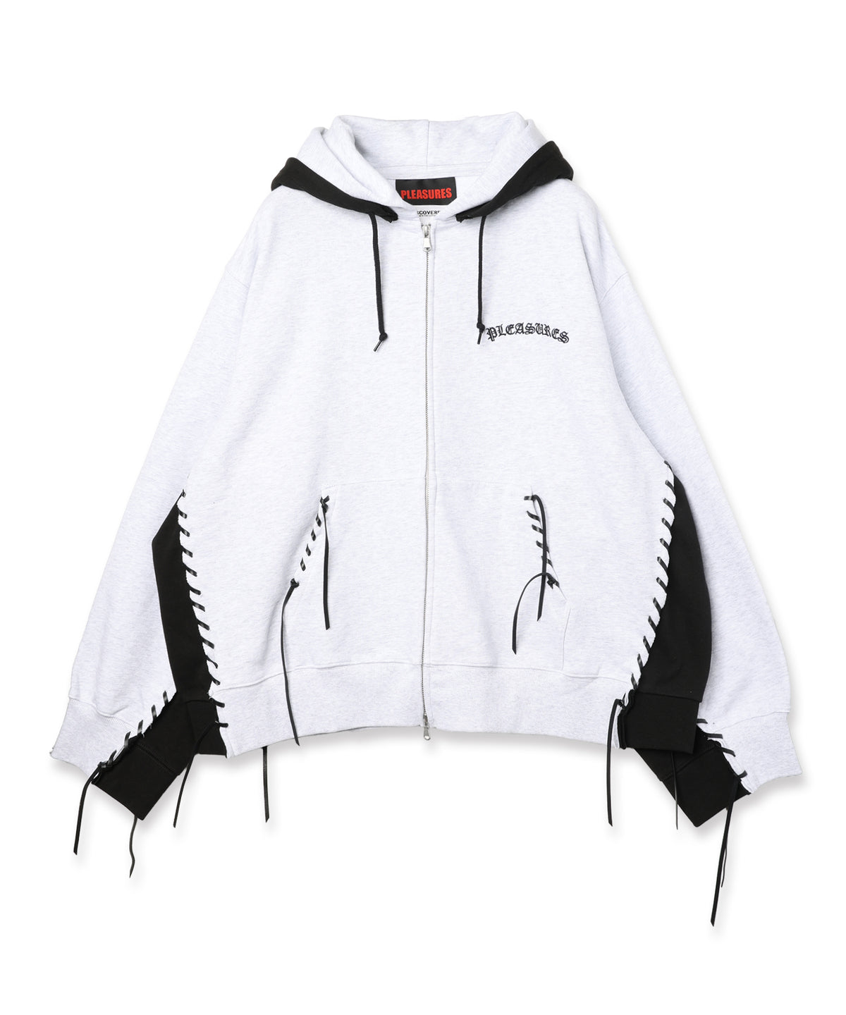PLEASURES x DISCOVERED DOUBLE LAYERED HOODIE