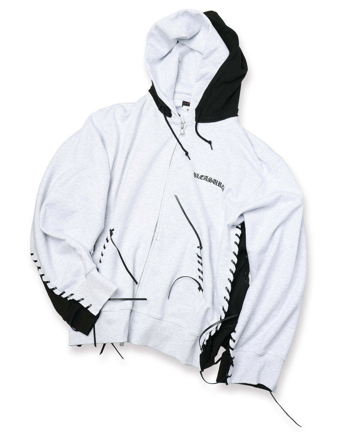 PLEASURES x DISCOVERED DOUBLE LAYERED HOODIE