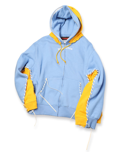 PLEASURES x DISCOVERED DOUBLE LAYERED HOODIE