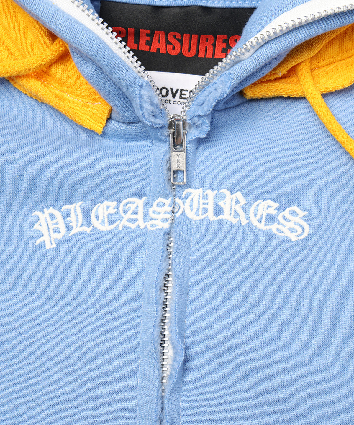 PLEASURES x DISCOVERED DOUBLE LAYERED HOODIE