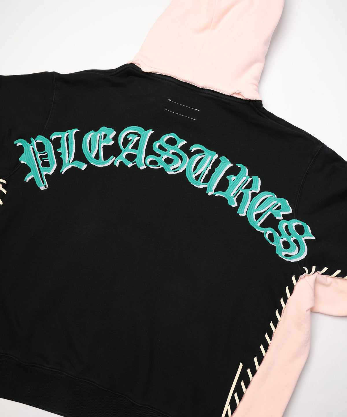 PLEASURES x DISCOVERED DOUBLE LAYERED HOODIE