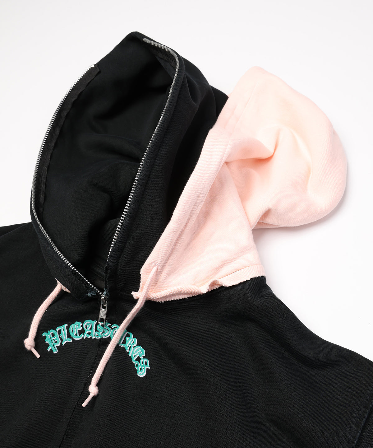 PLEASURES x DISCOVERED DOUBLE LAYERED HOODIE