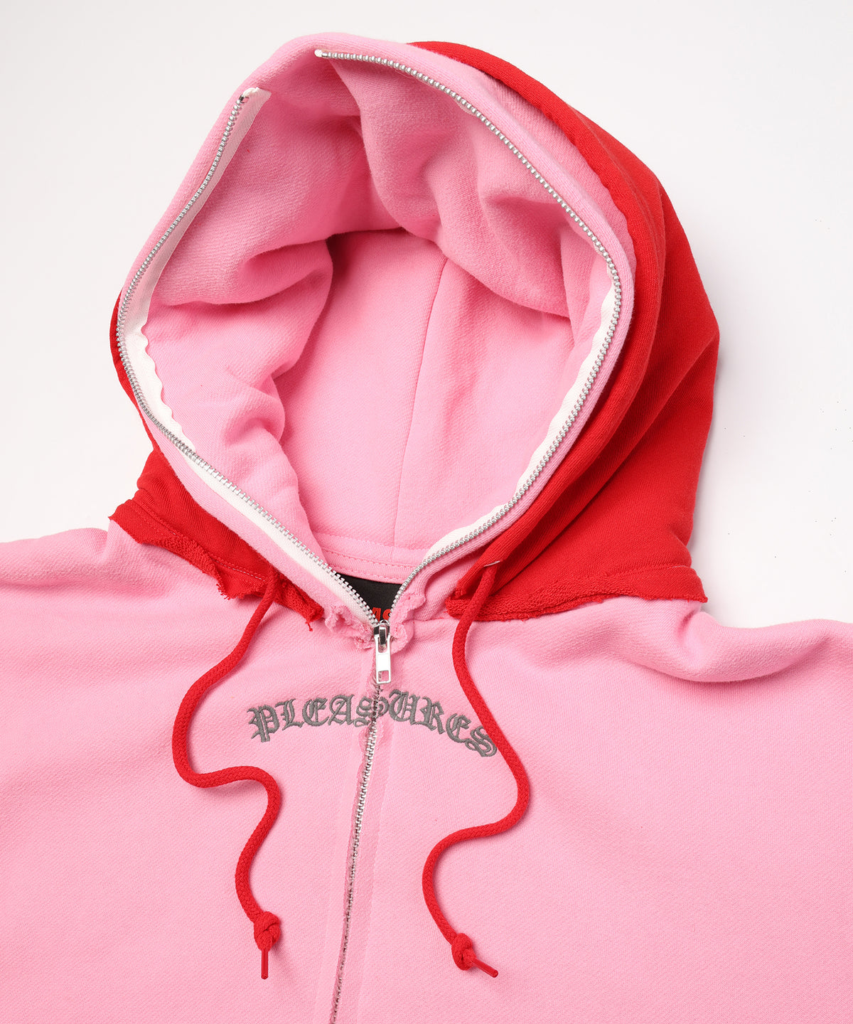 PLEASURES x DISCOVERED DOUBLE LAYERED HOODIE