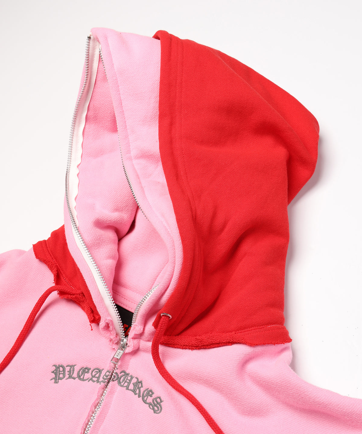 PLEASURES x DISCOVERED DOUBLE LAYERED HOODIE