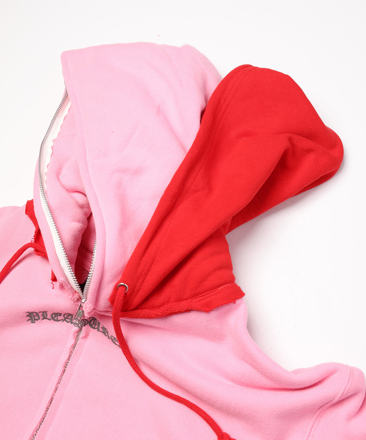 PLEASURES x DISCOVERED DOUBLE LAYERED HOODIE