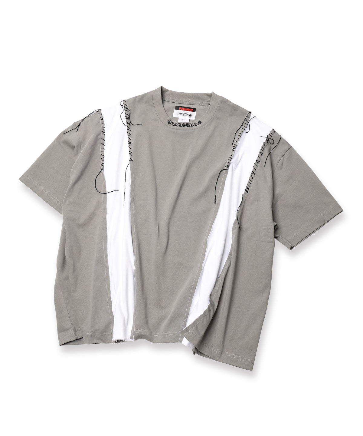 PLEASURES x DISCOVERED DOCKING WIDE TEE