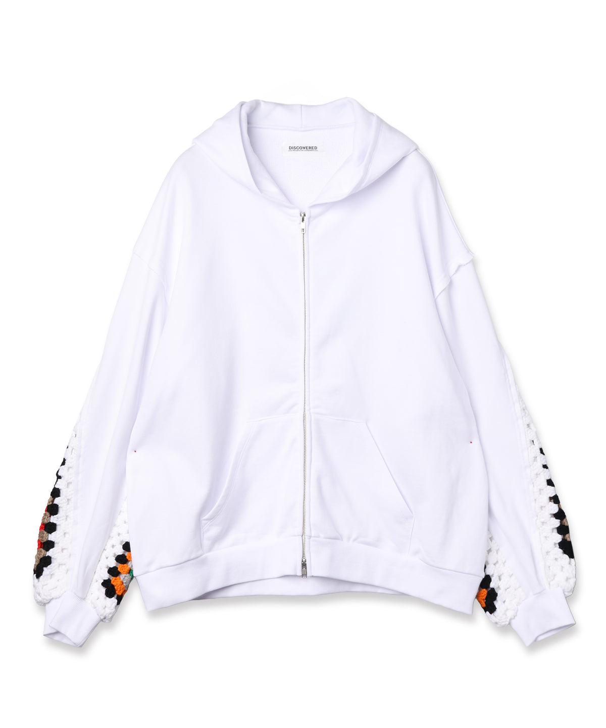 CROCHET SLEEVE SWEAT PARKA