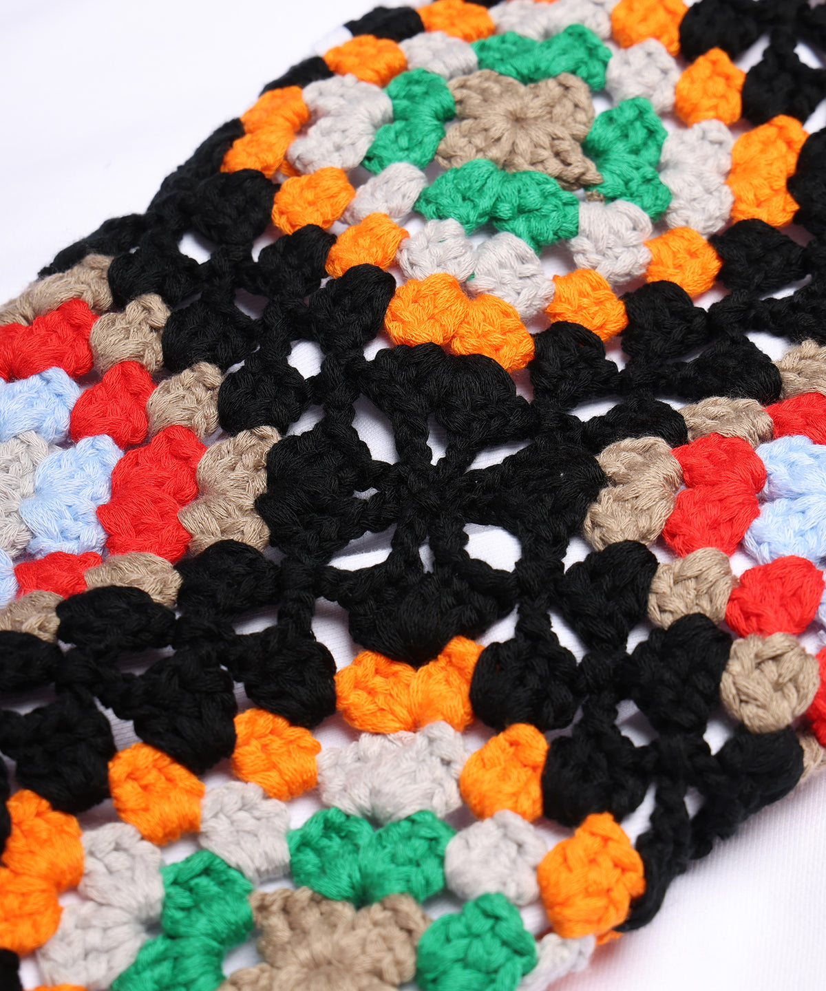 CROCHET SLEEVE SWEAT PARKA