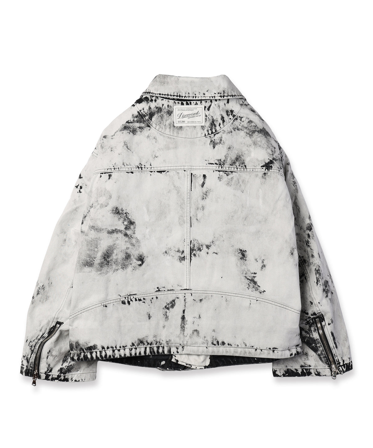 BLACK BLEACH W RIDERS BLOUSON