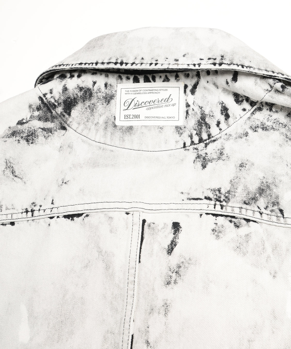 BLACK BLEACH W RIDERS BLOUSON