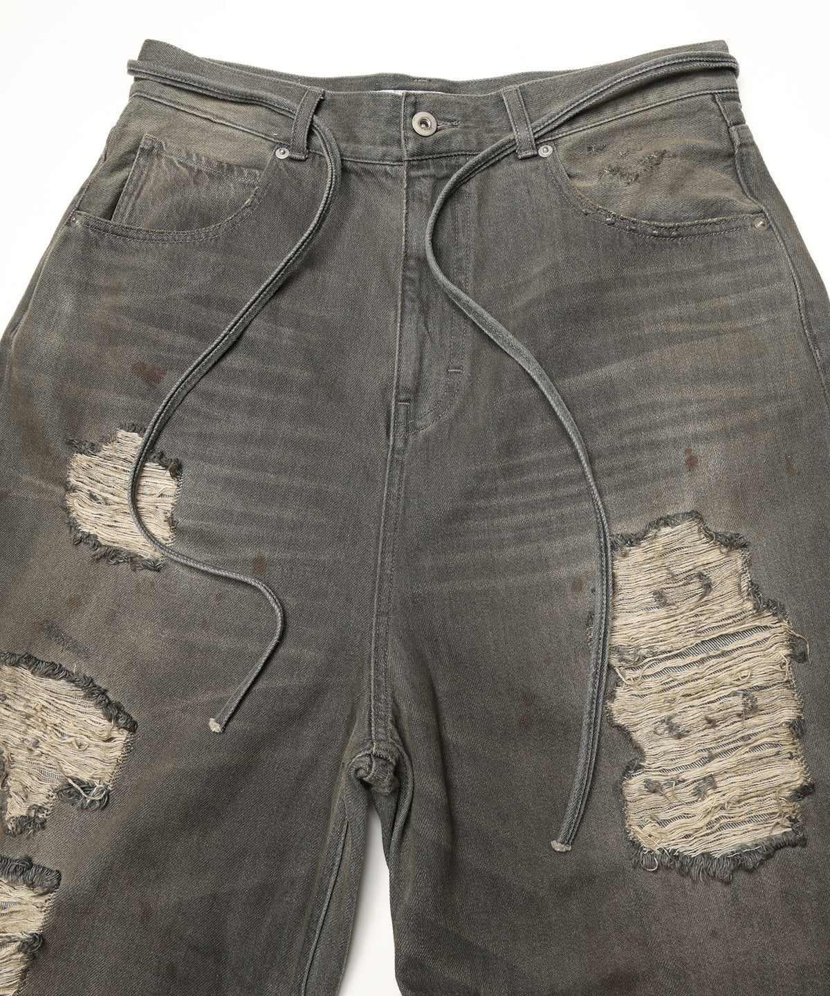 CRASH DENIM PANTS