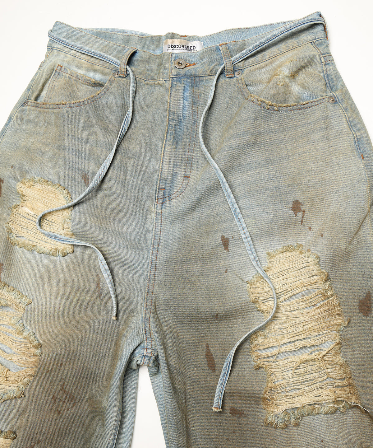 CRASH DENIM PANTS