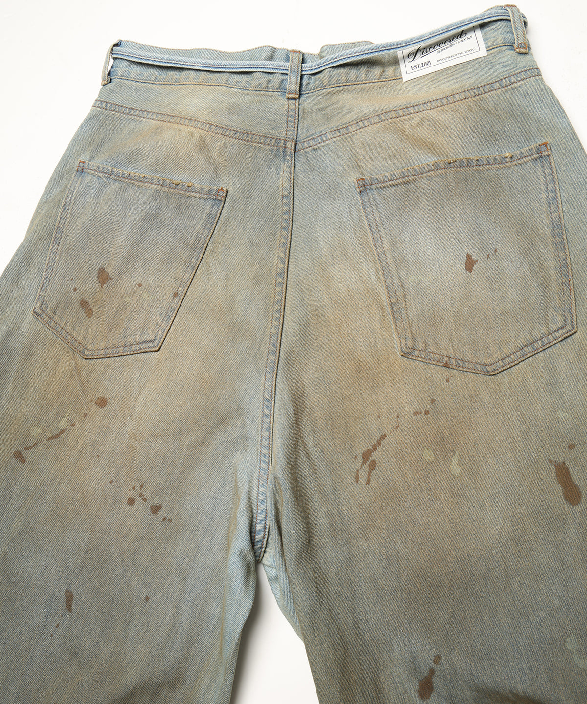 CRASH DENIM PANTS