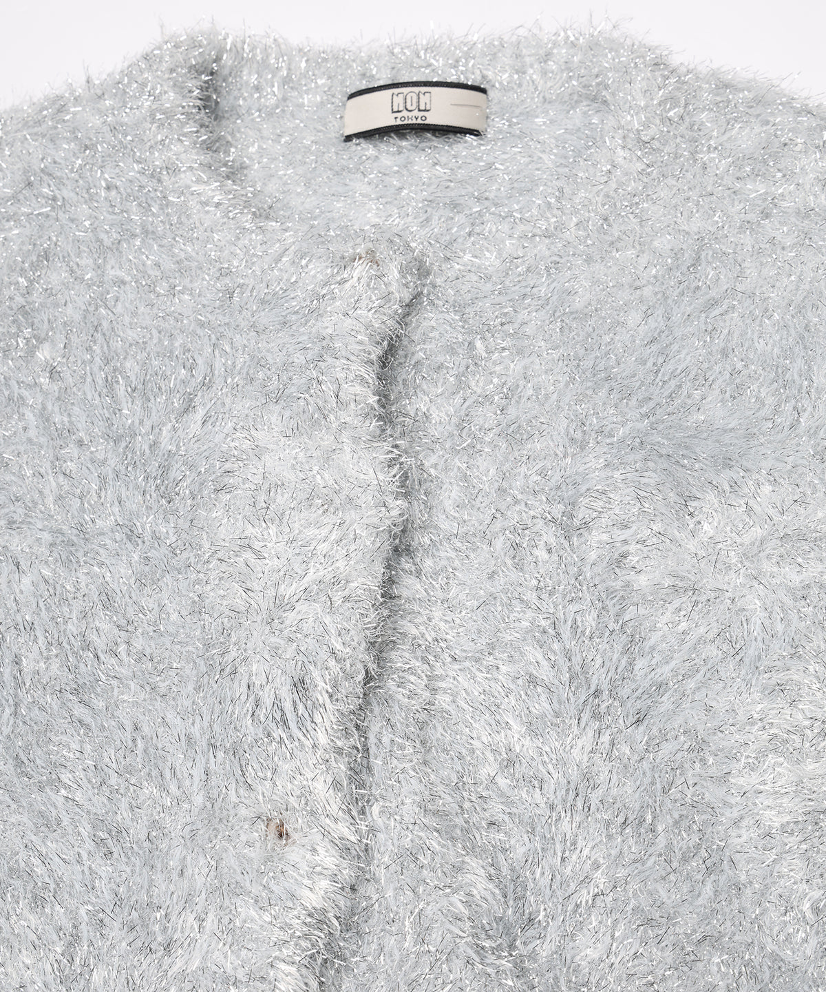 GLITTER SHAGGY KNIT CARDIGAN