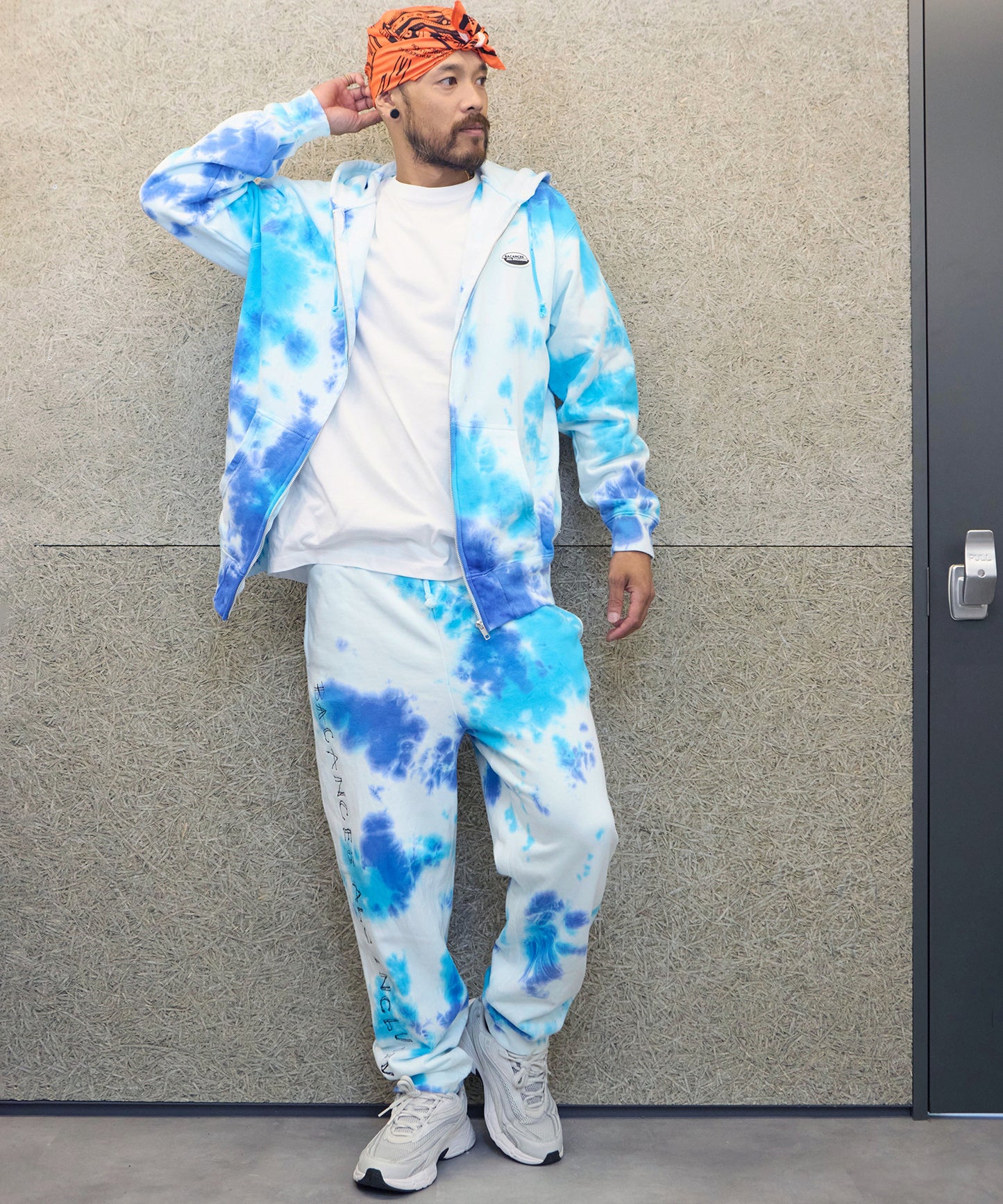 BLC ZIP TIE DYE HOODIE[ALEX LOGO]