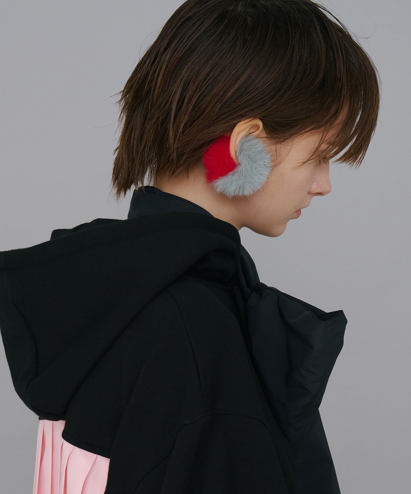 BICOLOR FUR EAR CUFF 【納期9月下旬】