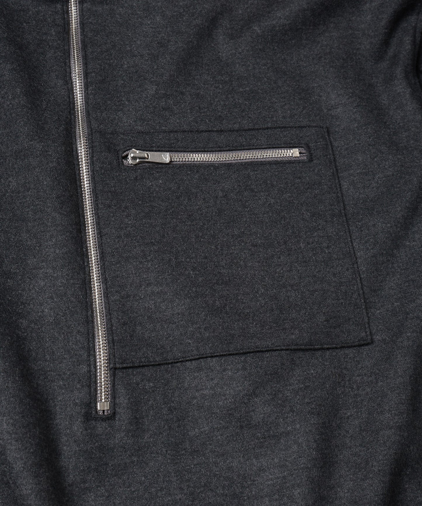 WOOL HALF ZIP