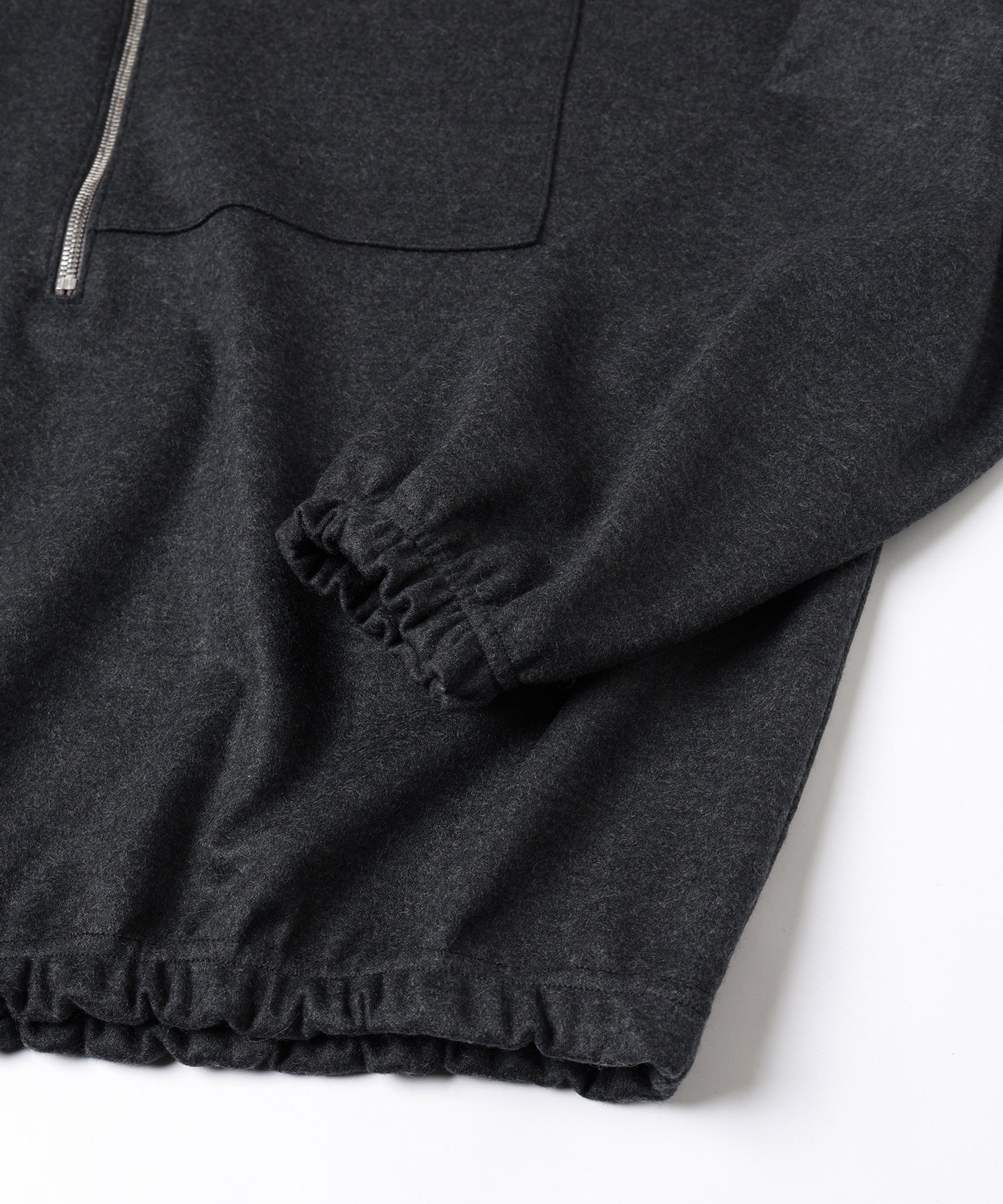 WOOL HALF ZIP