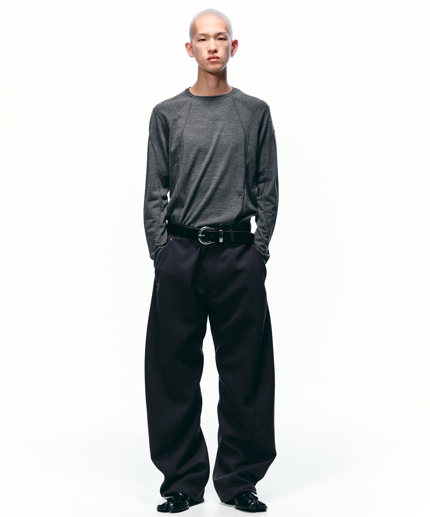 3D CUTTING DENIM PANTS
