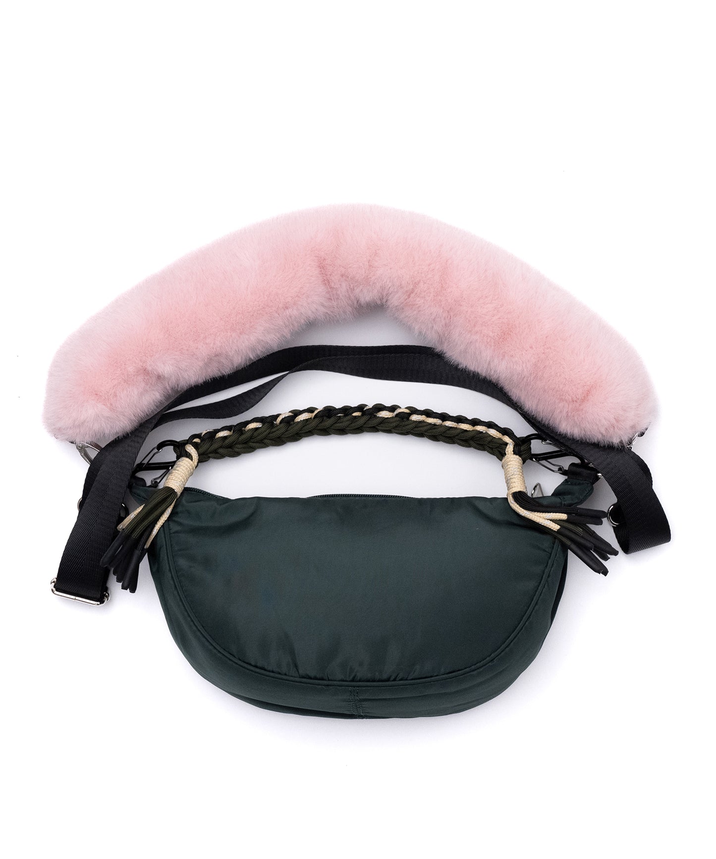 3WAY FUR HANDLE BAG