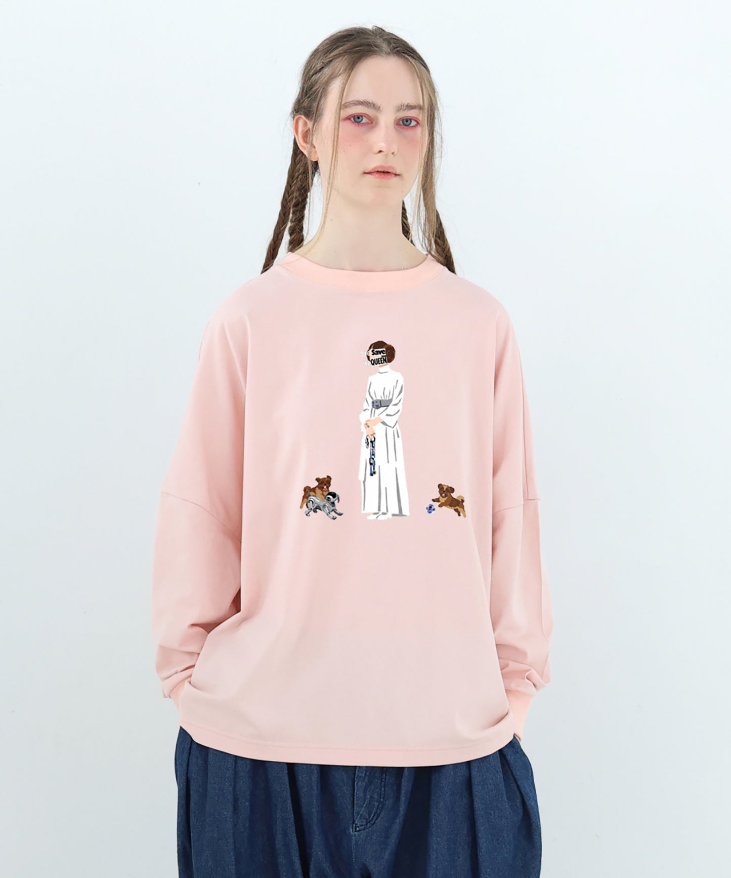DOG SAVE THE QUEEN Wide Pullover