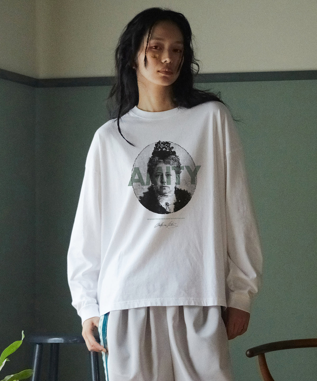 PIGMENT-DYED L/S TEE（AMITY）