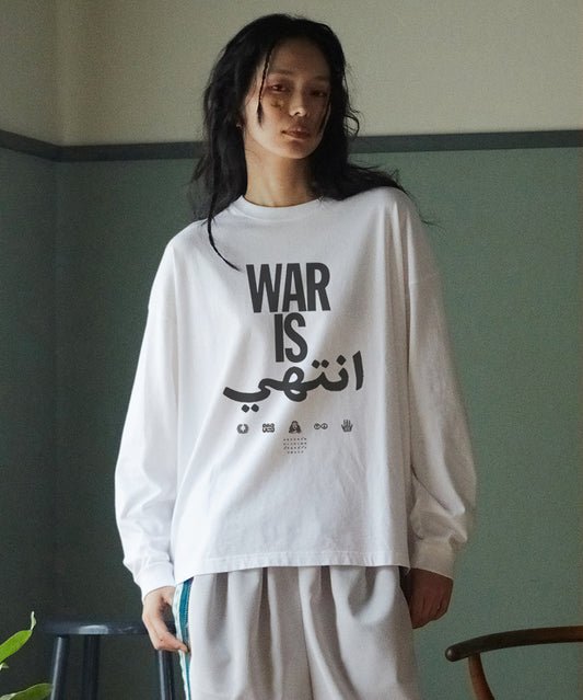PIGMENT-DYED L/S TEE（WAR IS OVER）