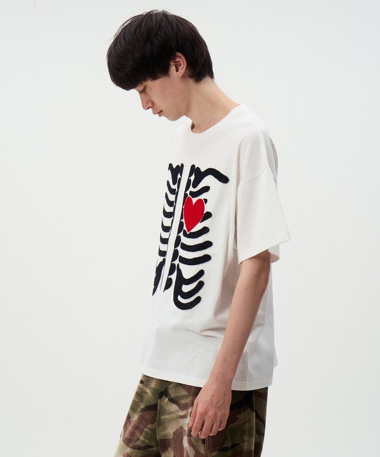 I LOVE＆HATE SEQUINS DAMAGE TEE